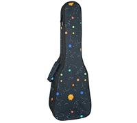 Tenor Ukulele Gig Bag - Mochila acolchada para ukelelele impermeable, ideal para concierto soprano (21/23/24 pulgadas) patrón de galaxia Doodle