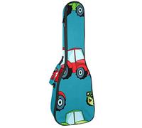 Tenor Ukulele Gig Bag - Mochila acolchada para ukelelele impermeable, ideal para concierto soprano (21/23/24 pulgadas), color rojo Grren Classic Car