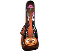 Tenor Ukulele Gig Bag - Mochila acolchada para ukelelele impermeable, ideal para concierto soprano (21/23/24 pulgadas) Day Of The Dead Sugar Cats Pumpkin
