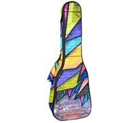 Tenor Ukulele Gig Bag - Mochila acolchada para ukelelele impermeable, ideal para concierto soprano (21/23/24 pulgadas) Doodle colorido arte de pintura callejera