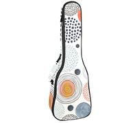 Tenor Ukulele Gig Bag - Mochila acolchada para ukelelele impermeable, ideal para concierto soprano (21/23/24 pulgadas) Maru Bubble Multi