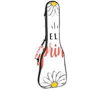 Tenor Ukulele Gig Bag - Mochila acolchada para ukelelele impermeable, ideal para concierto soprano (21/23/24 pulgadas), Daisy Spring Beautiful