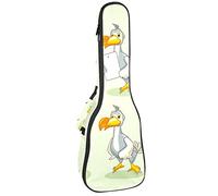 Tenor Ukulele Gig Bag - Mochila acolchada para ukelelele impermeable, ideal para concierto soprano (21/23/24 pulgadas) The Dodo Bird Hipster Style
