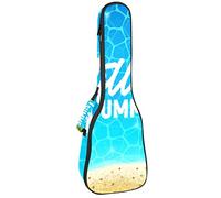 Tenor Ukulele Gig Bag - Mochila acolchada para ukelelele impermeable, ideal para conciertos soprano (21/23/24 pulgadas) Hello Summer Beach