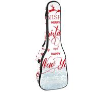 Tenor Ukulele Gig Bag - Mochila acolchada para ukelelele impermeable, ideal para conciertos soprano (21/23/24 pulgadas), Navidad Snow Is Beautiful