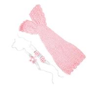 TENP Accesorios de Fotografía para Recién Nacidos, Sirena Ajustable, Accesorios de Fotografía para Bebés Transpirables, Saco de Dormir, Niña/Bebé para Bebés de 0 a 6 Meses(Rosado)