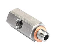 TENP Conector de 3 Vías, Sensor de Presión de Aceite Adaptador en T Sólido M10x1.0 para Actualización