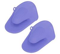 TENP Manoplas de Horno, Guantes Protectores de Silicona con Aislamiento térmico para el hogar (Púrpura)