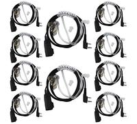 Tenq 2 Pin Covert Air Acoustic Tube Headset Earpiece 10 Pack para Kenwood Puxing Baofeng Uv-5r Uv-5ra 888s H777