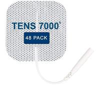 TENS 7000 Almohadillas de electrodo oficiales TENS, paquete de 48, almohadillas de repuesto OTC de alta calidad, 2 x 2 pulgadas, compatibles con la mayoría de máquinas Stim
