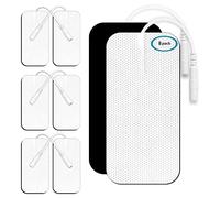 TENS - Almohadillas de repuesto para unidades TENS, almohadillas de repuesto para electrodos de 5 x 10 cm, 8 almohadillas de repuesto, sin látex, reutilizar más de 35 a 50 veces