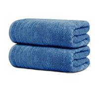 Tens Towels Paquete de 2 toallas de baño extragrandes de 35 x 70 pulgadas, 100 % algodón, más grandes y ligeras, de secado rápido, súper suaves y absorbentes, toallas de baño de gran tamaño, color