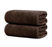 Tens Towels Paquete de 2 toallas de baño extragrandes de 35 x 70 pulgadas, 100 % algodón, más grandes y ligeras, de secado rápido, súper suaves y absorbentes, toallas de baño de gran tamaño, color