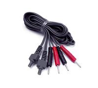 TensCare Cables para Sports TENS, Flexistim y Sure Pro, negro