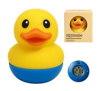 TensCare Digi Duck+ Termómetro de Baño Bebé - Pato Flotante con Pantalla LCD, LED Temperatura, Silicona Sin BPA, Batería Larga Duración