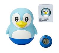 TensCare Digi Pingüino Termómetro de Baño Bebé - Pingüino Flotante con Pantalla LCD LED Temperatura, Silicona Sin BPA, Batería Larga Duración
