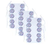 TensCare - Set de 30 electrodos circulares, diámetro 25 mm | Electrodos 25 mm de alta adherencia, reutilizables hasta 20 veces, para dispositivos compatibles TENS y EMS