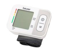 Beurer BC 28 Tensiómetro de muñeca con detección de arritmias, medición totalmente automática de la tensión arterial y el pulso, indicador de riesgo codificado por colores, blanco, 14.5-19.5 cm