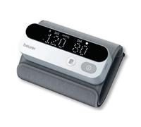 Beurer BM 59 Tensiómetro de brazo, brazalete sin tubos ni cables, indicador de riesgo LED, detección de arritmias, brazo de 22-42 cm, dispositivo médico, con conexión a la aplicación