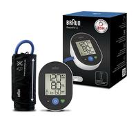 Braun ExactFit™ 2 Tensiómetro de brazo | Precisión clínicamente validada | Indicador codificado por colores | Manguito universal | Para uso doméstico | BUA4050