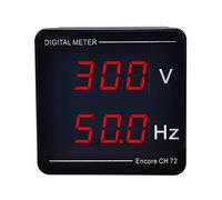 Tensiómetro digital de panel Hz-Meter pantalla LED AC50-500V 10-99.9 Hz montaje empotrado tamaño compacto