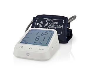 Tensiómetro Nedis SmartLife | Blanco 22 - 42 cm | Indicador de inmovilidad / Detección de la presencia de un manguito / Detección de latidos cardíacos irregulares