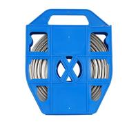 Tensionador de tensiones de acero inoxidable con 1 3/4" x 100 pies, bobina de cinta de 100 pies, 100 hebillas Lokt-Schnallen Hammer Strapping Tool Set con botón de ajuste para flejes de polipropileno