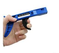 Tensor automático de plástico azul para ataduras de cables, con correas de 2,4 mm a 4,8 mm de ancho, rueda de presión ajustable para agrupación de cables, trabajo eléctrico y proyectos de organización