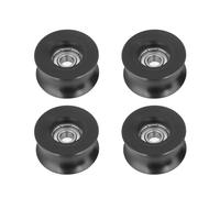 Tensor correa correa 4 Piezas 0840UU U Tipo U-Groove Polea Rodillo Guía Rueda 8x39,5x20,1mm Metal + Plástico