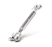 Tensor de acero inoxidable 3/8 M10 304, límite de carga de trabajo de 3300 libras, tensores de mandíbula y mandíbula para cables, tensor de cuerda de alambre, tensor para vela de sombra, tirolesa de