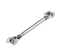 Tensor de acero inoxidable, BE-TOOL M10 de acero inoxidable con cuerpo cerrado, mandíbula de tornillo para ajustar la tensión en cuerdas, cables y líneas