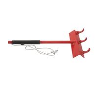 Tensor de Alambre con Mango Ergonómico y Gancho Metálico Rojo | Capacidad de 300 Lbs, Recubrimiento Protector, Diseño Práctico para Instalación y Reparación de Cercas