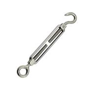 tensor de alambre tensor, 5 uds tensor de acero inoxidable gancho ajuste anillo tornillo cuerda alambre Cable conector resorte Metal(Oc Type,M6)