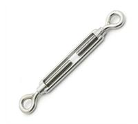 tensor de anillo de gancho de acero inoxidable, Tensor de alambre tensor M4-M8 304SS cadena giratoria ajustable ganchos cuerda tensión del perno(2pc,M8-OO)