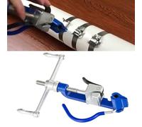 Tensor de banda y herramienta cortadora - Herramienta de flejado de acero inoxidable con tensión ajustable, 380 x 210 mm, para control industrial de incendios, envío y construcción