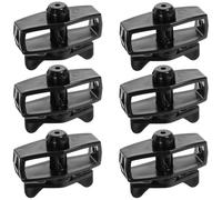 Tensor de Cable Negro de 6 Piezas, Acero ABS para Cercas | Alambre y Cinta, Perfil Recto Limpio, para Patios y Viñedos, Seguridad y Estabilidad