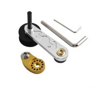 Tensor de cadena de bicicleta para una sola velocidad, montaje de guía de cadena de aleación de aluminio de 76,2 x 41,7 mm con regulador de par, diseño ligero mecanizado CNC, fácil instalación para