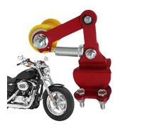 Tensor de cadena de motocicleta, guía de rodillo flexible, de tensión de 5.1 x 3.9 x 3.94 pulgadas con soporte de resorte, diseño antideslizante para un ajuste suave, para reparación de motos