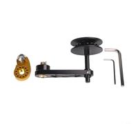Tensor de cadena de una sola velocidad 11T polea para montaña para bicicleta, para regulador de par de aleación de aluminio CNC con soporte de gancho trasero, guía de rodillo negro rojo dorado
