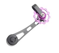 Tensor de cadena de una sola velocidad, herramienta tensora de aluminio, kit de conversión de bicicleta, dispositivo de alineación de cadena, mecanismo de transmisión ligero, equipo práctico para