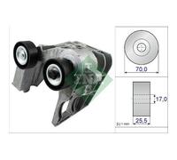 Tensor de la correa trapezoidal acanalada 534 0467 10 INA para FORD KA FIESTA V