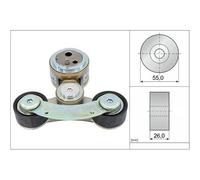Schaeffler INA Tensor de correa, correa poli V para PEUGEOT: 3008, 508 & CITROËN: DS5 & DS: DS5 (Ref: 534 0826 10)