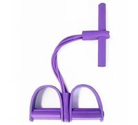 Tensor de Cuatro Tubos Multifuncional for Fitness doméstico, Yoga, fortalecimiento Abdominal, Banda elástica, Cuerda tensión, Asistencia for Abdominales para Entrenamiento(Purple)