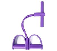 Tensor de Cuatro Tubos Multifuncional for Fitness doméstico, Yoga, fortalecimiento Abdominal, Banda elástica, Cuerda tensión, Asistencia for Abdominales para El Entrenamiento En Casa(Purple)