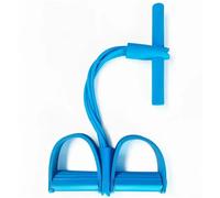 Tensor de Cuatro Tubos Multifuncional for Fitness doméstico, Yoga, fortalecimiento Abdominal, Banda elástica, Cuerda tensión, Asistencia for Abdominales para El Entrenamiento En Casa(Blue)