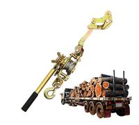 Tensor De Cuerda - Acero Al Carbono 56x10,5x7,5 Cm | Extractor De Alambre De Doble Gancho | Cabrestante De Tracción De 1 Y 2 Toneladas Para Cercas Y Granja