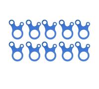 Tensor de Cuerda de 3 Agujeros, ajustadores de Ajuste de Cable de línea Guy para Tienda de campaña, Camping, Senderismo, mochilero, Actividad al Aire (Azul)