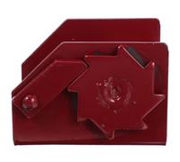 Tensor de Cuerda para Redes Deportivas, Acero Rojo, Bloqueo Rápido | Compatibilidad Multi Deporte, para Redes de Bádminton y Cables, Uso Interior, Mantenimiento de Pista