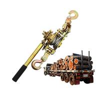 Tensor De Cuerda,Tirador de Acero con Gancho Doble Herramienta Manual | Tensor Multifuncional Para Cable De Acero - Para Agricultura Industrial Construcción Sitio Tractor Asegurar Sombra Exterior Jard