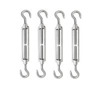 Tensor De Gancho/gancho De Acero Inoxidable, 4 Piezas Tensores De Acero Inoxidable, Tensor Alambre Acero Inoxidable 304, M8 Tensores Acero Inoxidable, Tensor Cable M8, Tensor Ajustable De Acero 304